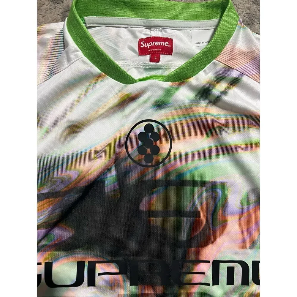 Supreme Feedback Soccer Football Jersey White Size Large New IN HAND - Picture 4 of 7